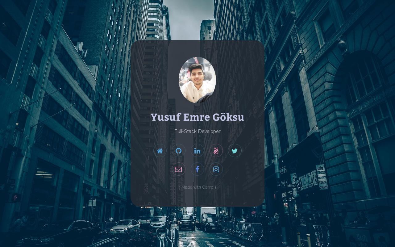 Carrd profile picture for @yusuf